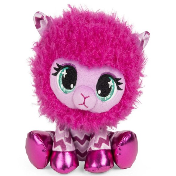 P.Lushes Designer Fashion Pets Shelly O’Llama Premium Stuffed Animal Plush, 6" - Picture 1 of 4